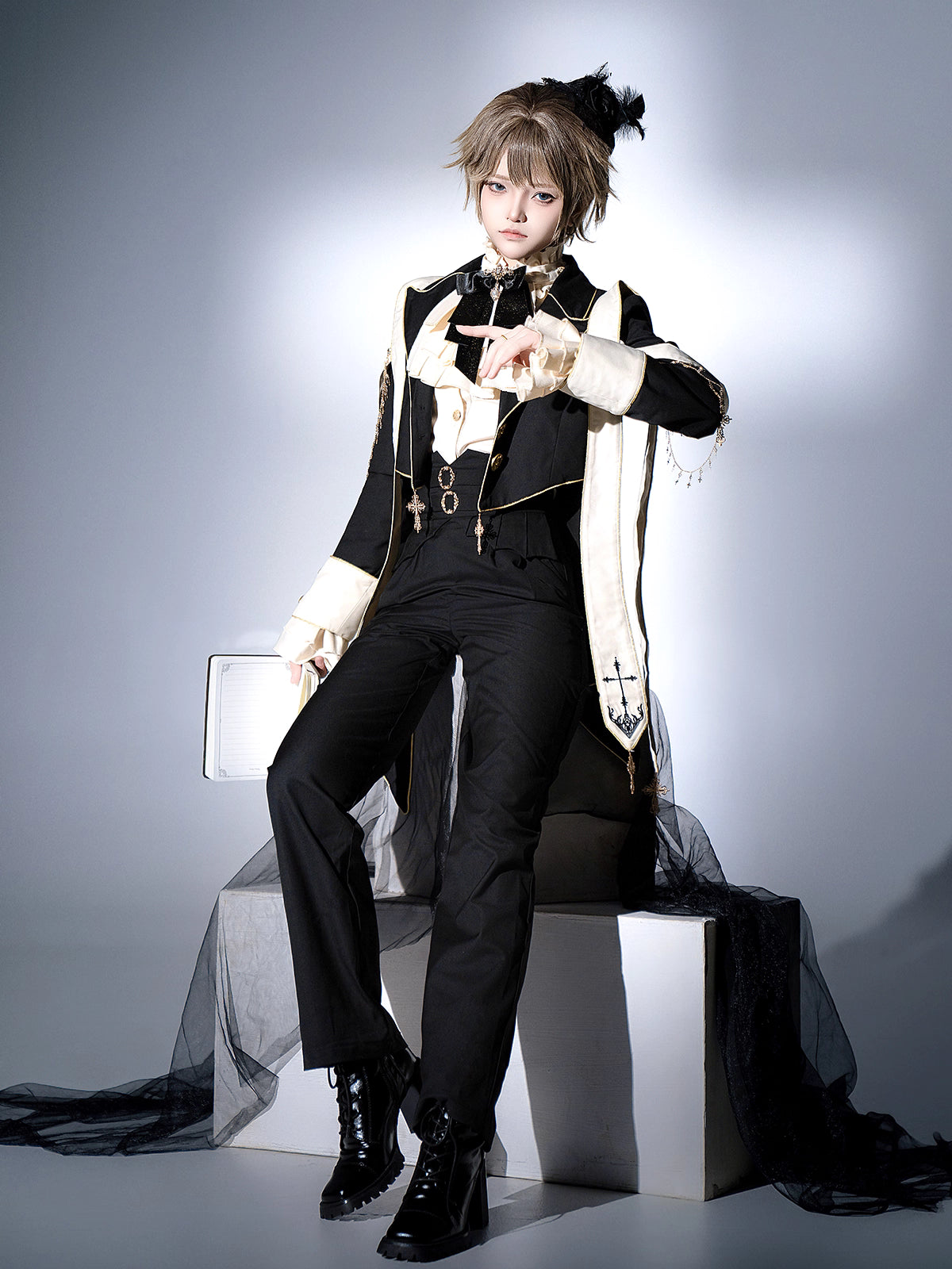 Design Concept:
Step into a world of regal elegance with this Lolita coat in deep blue, inspired by vintage European royal court fashion. Crafted with attention to detail, the coat features a structured silhouette with classic prince-style elements and a flowing cape, perfect for adding a noble touch to your Lolita or cosplay ensemble. Ideal for daily wear, tea parties, or special themed events, this coat effortlessly combines historical charm with modern Lolita aesthetics.