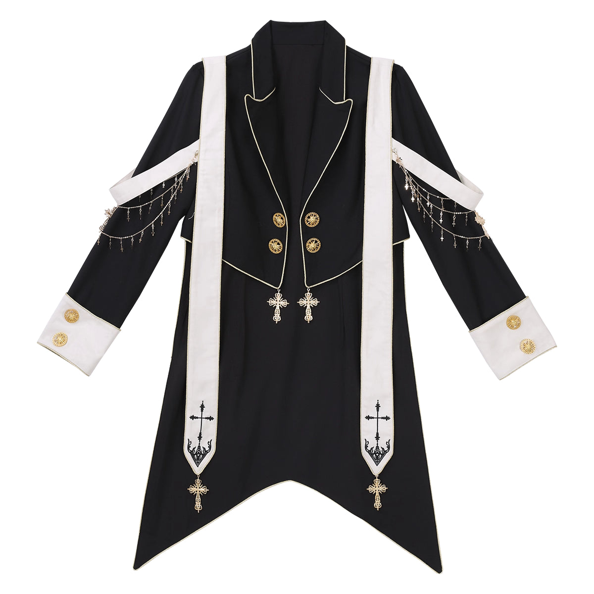 Design Concept:
Step into a world of regal elegance with this Lolita coat in deep blue, inspired by vintage European royal court fashion. Crafted with attention to detail, the coat features a structured silhouette with classic prince-style elements and a flowing cape, perfect for adding a noble touch to your Lolita or cosplay ensemble. Ideal for daily wear, tea parties, or special themed events, this coat effortlessly combines historical charm with modern Lolita aesthetics.