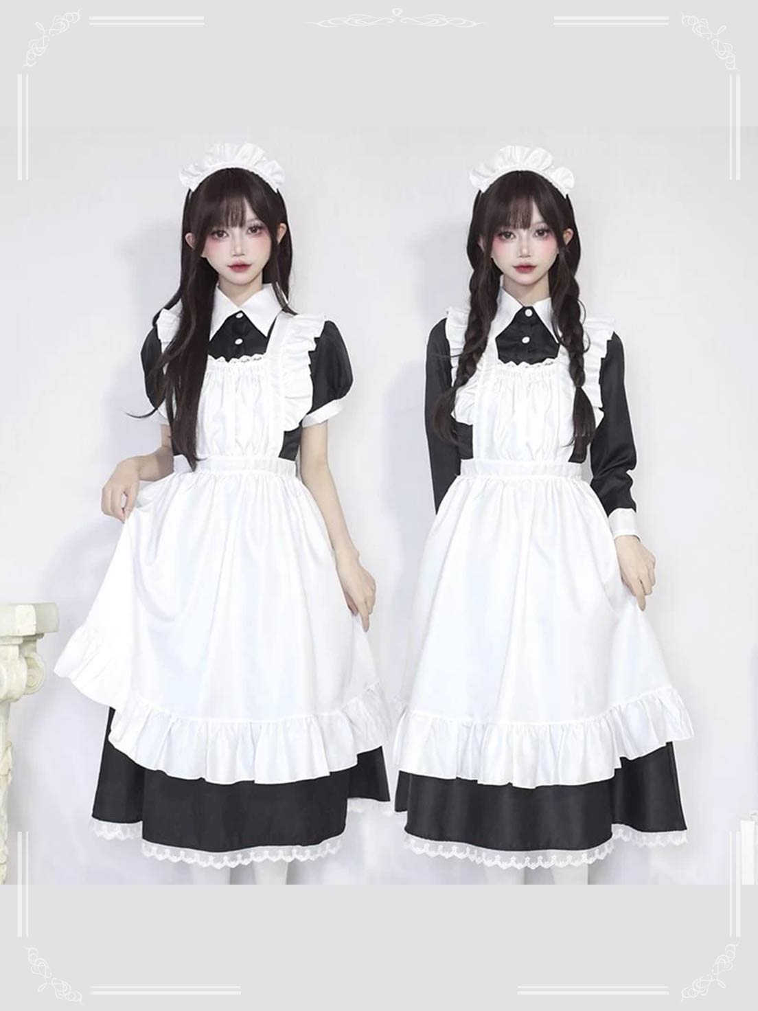 classic Maid Outfit in Black and white