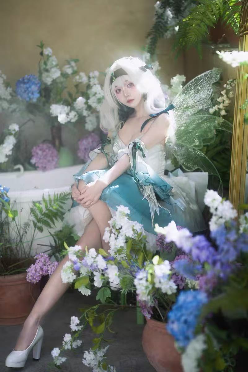 [Pre] Hime Lolita Amber Green Embroidery Bow-Tie Lace-Up Ballet Princess JSK Short Version