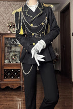 Design Concept:

This Lolita coat in black features a turn-down collar and long sleeves, designed with an Ouji-inspired military style. The prince-like silhouette and tailored jacket cut create a stylish and refined look, perfect for completing a sharp and elegant Lolita ensemble. Ideal for daily wear, photoshoots, or special occasions, this coat combines structured design with playful Lolita charm.