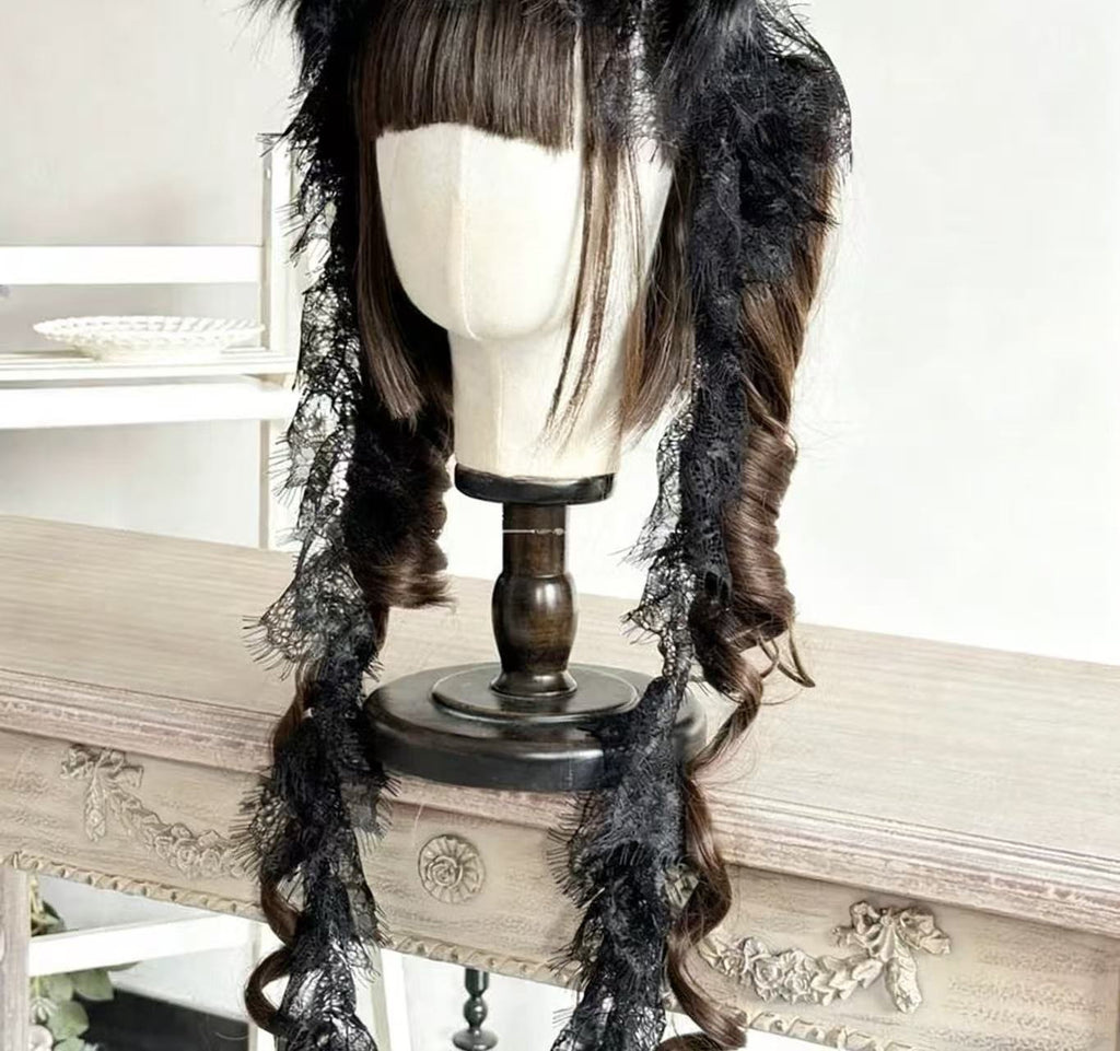 Design Concept:


This Lolita hair accessories collection features a charming cat ear headband crafted with delicate gothic lace, blending cute and dark subculture aesthetics. Available in black and white, each design adds a playful yet elegant touch, perfect for enhancing Lolita outfits, cosplay looks, or themed fashion styles.