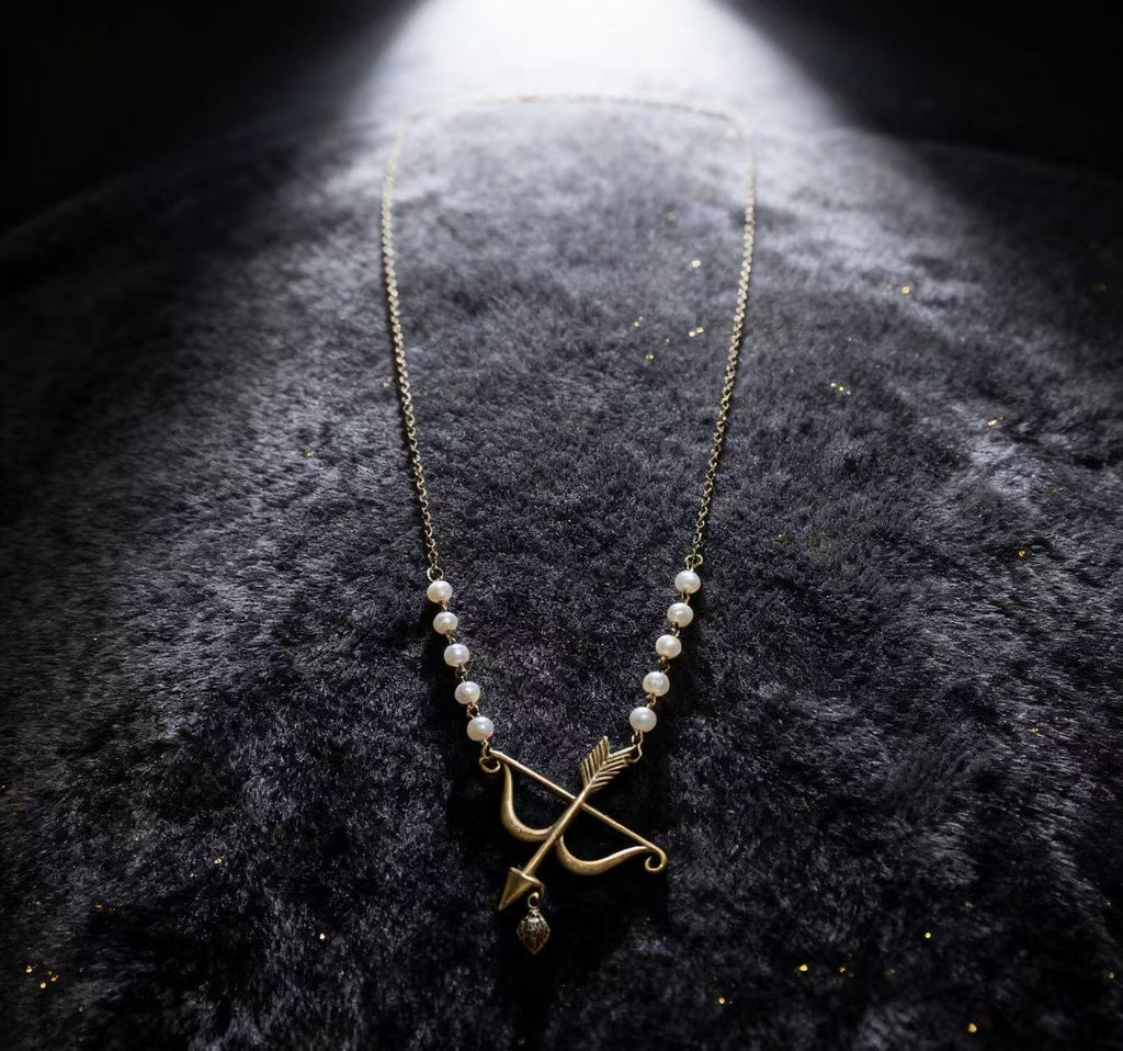 Design Concept:


Capture the essence of sweet romance with this delicately crafted Lolita necklace. The centerpiece of the design is a charming "Arrow of Love" pendant, symbolically representing Cupid's arrow and the blossoming of affection. Crafted in a warm golden tone, this piece adds a touch of classic elegance to any coord. The dainty chain and subtle design make it a perfect accessory for expressing a heartfelt and romantic sentiment within the Lolita fashion style.