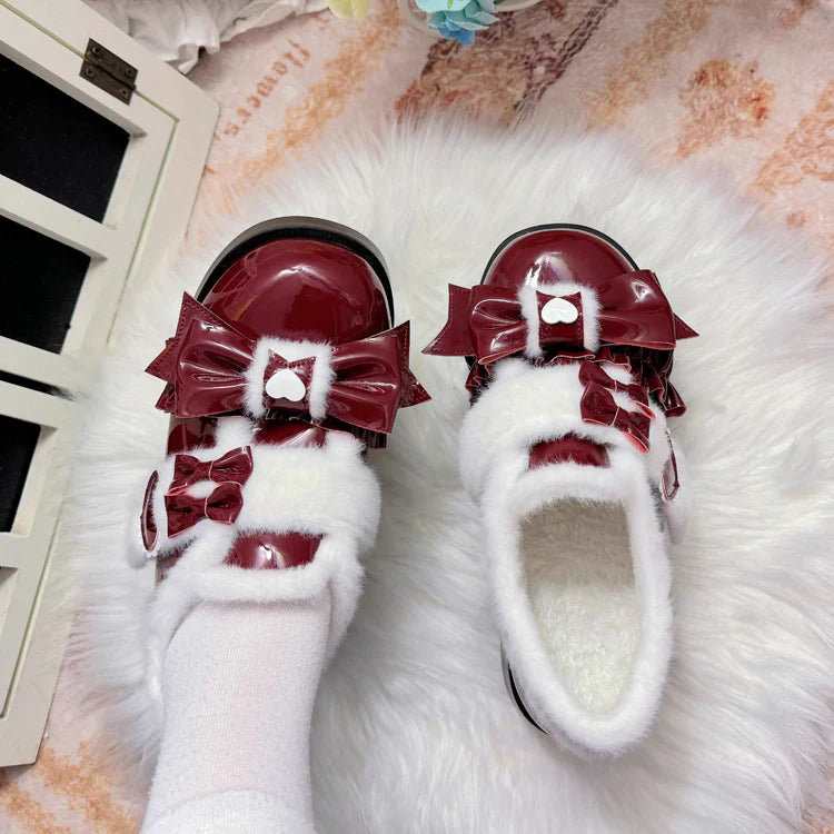 Design Concept:

These adorable Lolita shoes are crafted to combine comfort with sweet, playful charm. Made with soft, padded material, they provide extra cushioning for long-lasting wear. Each pair features a delicate ribbon accent on the front, enhancing the feminine and sweet aesthetic. Designed for daily Lolita outfits or special occasions, these shoes are both cozy and stylish. Available in five lovely colors—black, red, white, pink, and blue—making them easy to match a variety of Lolita coordinates.