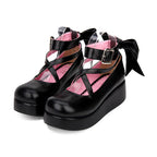 Design Concept:

These adorable Lolita shoes are designed to balance sweet style with everyday comfort. Featuring a classic round toe and low-cut design, they create a soft and feminine silhouette. A delicate ribbon bow adds a playful touch, while the 5cm mid heel offers the perfect blend of height and stability. Available in four versatile colors—black, red, white, and blue—these shoes are ideal for completing both sweet and classic Lolita coordinates with charm and ease.