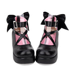 Design Concept:

These adorable Lolita shoes are designed to balance sweet style with everyday comfort. Featuring a classic round toe and low-cut design, they create a soft and feminine silhouette. A delicate ribbon bow adds a playful touch, while the 5cm mid heel offers the perfect blend of height and stability. Available in four versatile colors—black, red, white, and blue—these shoes are ideal for completing both sweet and classic Lolita coordinates with charm and ease.