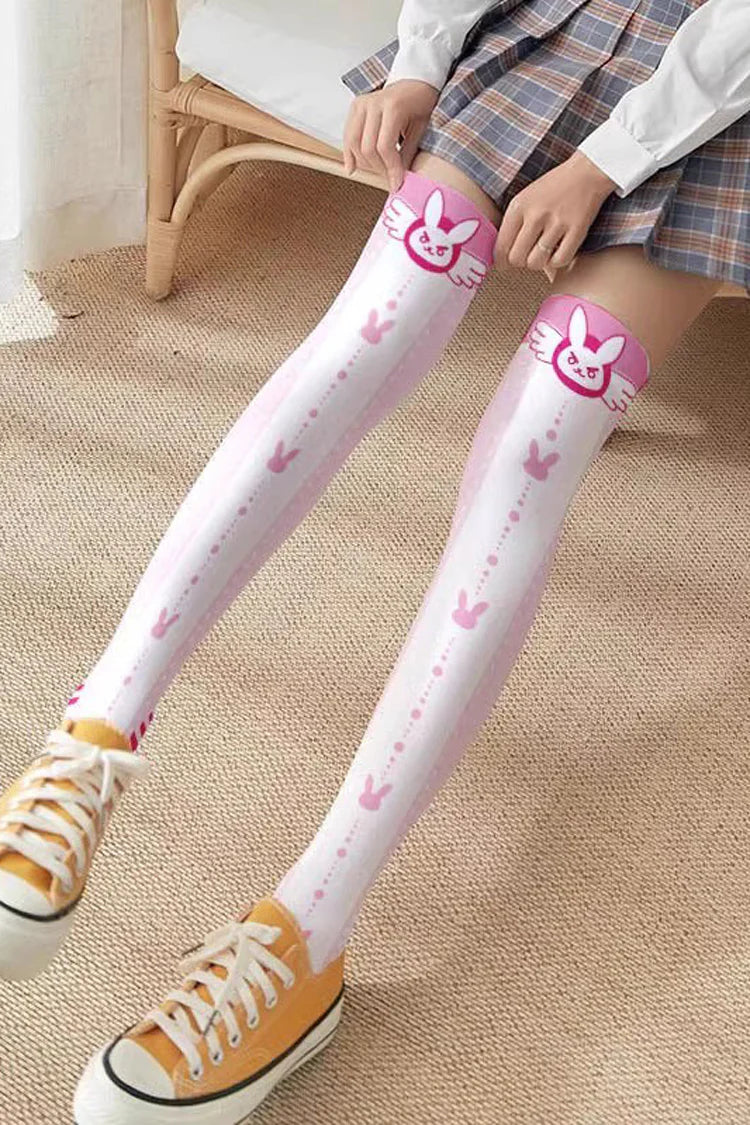 Design Concept:


These adorable Lolita over-knee socks feature charming anime-inspired patterns that bring a playful and sweet touch to any outfit. Designed in soft, comfortable fabric, they maintain a snug fit while extending gracefully over the knee. Perfect for pairing with Lolita skirts, dresses, or cosplay ensembles, each pair enhances the youthful, whimsical aesthetic of Japanese-style Lolita fashion. Available in four delightful styles—blue, pink, white, and white with star print—these socks offer v