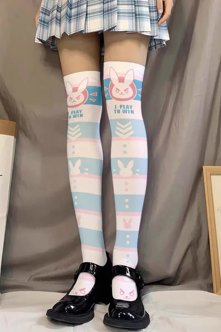 Design Concept:


These adorable Lolita over-knee socks feature charming anime-inspired patterns that bring a playful and sweet touch to any outfit. Designed in soft, comfortable fabric, they maintain a snug fit while extending gracefully over the knee. Perfect for pairing with Lolita skirts, dresses, or cosplay ensembles, each pair enhances the youthful, whimsical aesthetic of Japanese-style Lolita fashion. Available in four delightful styles—blue, pink, white, and white with star print—these socks offer v