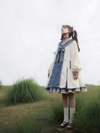 Design Concept:
This Sweet Lolita dress in charming blue is designed with a romantic sailor collar and delicate bow accents, creating a youthful and elegant look. The long sleeves provide a soft, flowing silhouette, while the loose princess-style cut offers both comfort and grace. With its dreamy layered skirt, this gown evokes a fairytale-like charm that perfectly suits daily wear, festive gatherings, or tea parties.