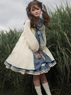 Design Concept:
This Sweet Lolita dress in charming blue is designed with a romantic sailor collar and delicate bow accents, creating a youthful and elegant look. The long sleeves provide a soft, flowing silhouette, while the loose princess-style cut offers both comfort and grace. With its dreamy layered skirt, this gown evokes a fairytale-like charm that perfectly suits daily wear, festive gatherings, or tea parties.