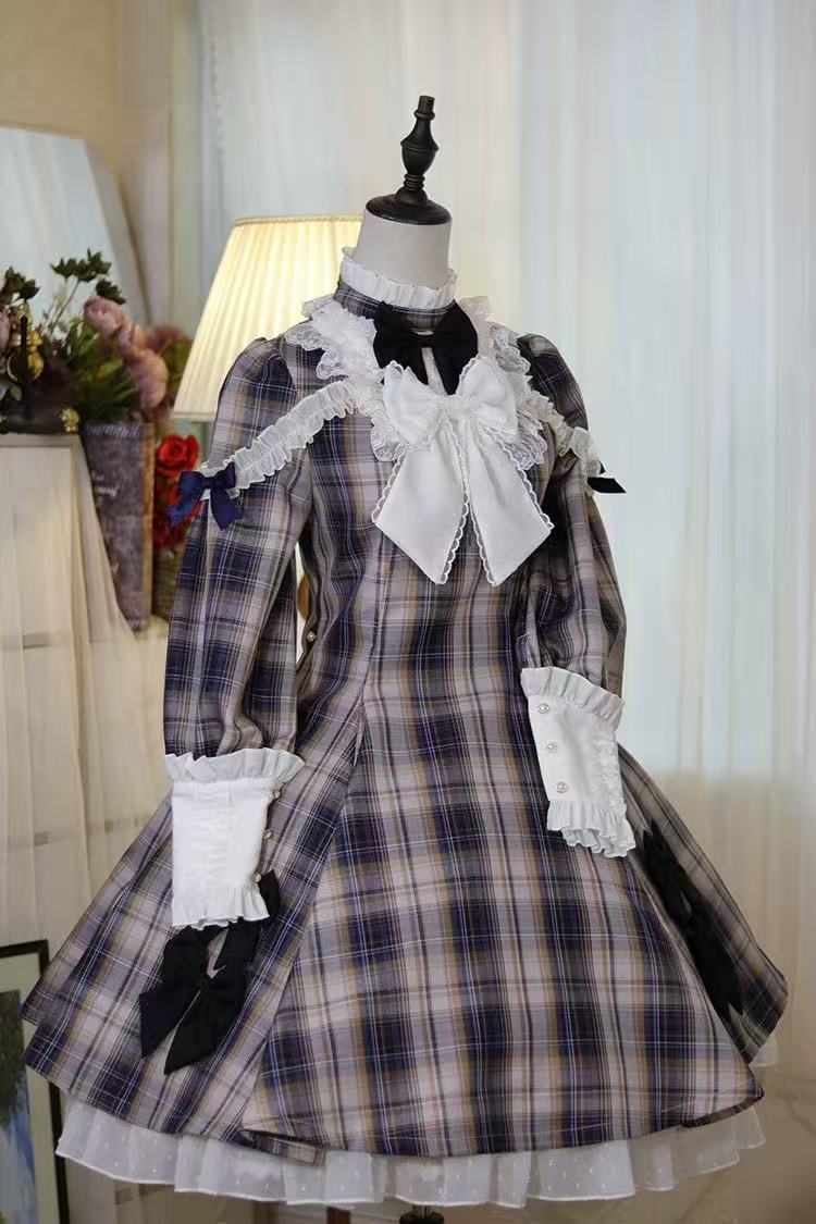 Design Concept:

Embrace timeless sweetness in this charming Sweet Lolita JSK dress, featuring a delicate grid pattern and a beautifully crafted large bow accent at the waist. Designed for year-round elegance, this dress is available in four rich and versatile colors: a mystical&nbsp;Purple, a passionate&nbsp;Red, a serene&nbsp;Blue, and a classic&nbsp;Brown, allowing you to express your unique style. Perfect for creating your next dreamy coordinate, it's an essential piece for any Lolita wardrobe.