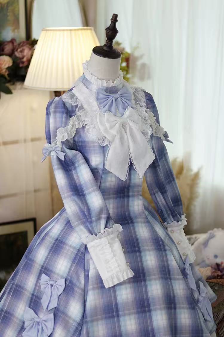 Design Concept:

Embrace timeless sweetness in this charming Sweet Lolita JSK dress, featuring a delicate grid pattern and a beautifully crafted large bow accent at the waist. Designed for year-round elegance, this dress is available in four rich and versatile colors: a mystical&nbsp;Purple, a passionate&nbsp;Red, a serene&nbsp;Blue, and a classic&nbsp;Brown, allowing you to express your unique style. Perfect for creating your next dreamy coordinate, it's an essential piece for any Lolita wardrobe.
