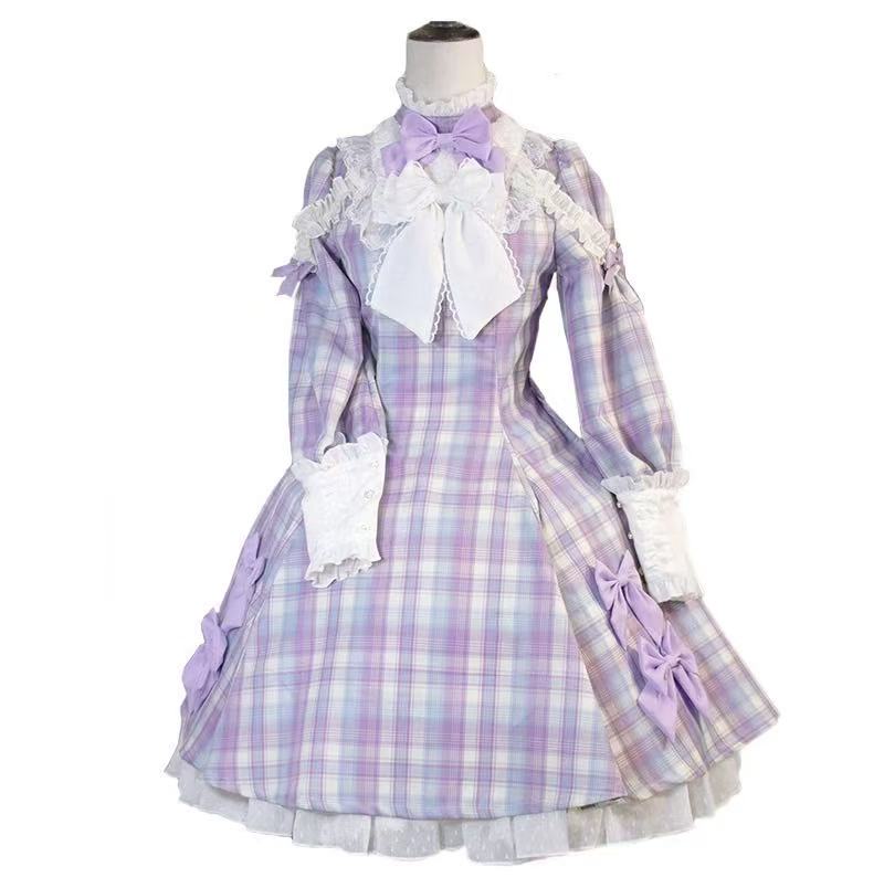 Design Concept:

Embrace timeless sweetness in this charming Sweet Lolita JSK dress, featuring a delicate grid pattern and a beautifully crafted large bow accent at the waist. Designed for year-round elegance, this dress is available in four rich and versatile colors: a mystical&nbsp;Purple, a passionate&nbsp;Red, a serene&nbsp;Blue, and a classic&nbsp;Brown, allowing you to express your unique style. Perfect for creating your next dreamy coordinate, it's an essential piece for any Lolita wardrobe.