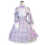Design Concept:

Embrace timeless sweetness in this charming Sweet Lolita JSK dress, featuring a delicate grid pattern and a beautifully crafted large bow accent at the waist. Designed for year-round elegance, this dress is available in four rich and versatile colors: a mystical&nbsp;Purple, a passionate&nbsp;Red, a serene&nbsp;Blue, and a classic&nbsp;Brown, allowing you to express your unique style. Perfect for creating your next dreamy coordinate, it's an essential piece for any Lolita wardrobe.