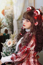 Design Concept:

Embrace timeless sweetness in this charming Sweet Lolita JSK dress, featuring a delicate grid pattern and a beautifully crafted large bow accent at the waist. Designed for year-round elegance, this dress is available in four rich and versatile colors: a mystical&nbsp;Purple, a passionate&nbsp;Red, a serene&nbsp;Blue, and a classic&nbsp;Brown, allowing you to express your unique style. Perfect for creating your next dreamy coordinate, it's an essential piece for any Lolita wardrobe.