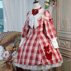 Design Concept:

Embrace timeless sweetness in this charming Sweet Lolita JSK dress, featuring a delicate grid pattern and a beautifully crafted large bow accent at the waist. Designed for year-round elegance, this dress is available in four rich and versatile colors: a mystical&nbsp;Purple, a passionate&nbsp;Red, a serene&nbsp;Blue, and a classic&nbsp;Brown, allowing you to express your unique style. Perfect for creating your next dreamy coordinate, it's an essential piece for any Lolita wardrobe.