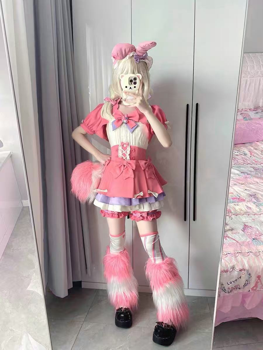 Design Concept:


Add a playful and elegant touch to your wardrobe with this Sweet Lolita pink dress and shorts set. Featuring short sleeves, delicate ruffles, charming bows, and lace-up details, it combines sweet Ouji Lolita style with comfortable design. The coordinated shorts and dress overlay create a flattering, layered silhouette that’s perfect for tea parties, casual outings, or themed gatherings. Soft, lightweight fabric ensures comfort while maintaining a refined and adorable appearance, making thi