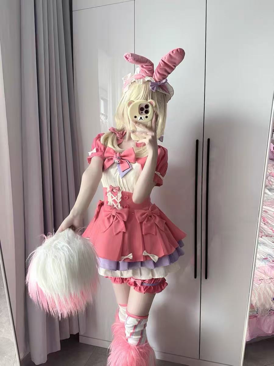 Design Concept:


Add a playful and elegant touch to your wardrobe with this Sweet Lolita pink dress and shorts set. Featuring short sleeves, delicate ruffles, charming bows, and lace-up details, it combines sweet Ouji Lolita style with comfortable design. The coordinated shorts and dress overlay create a flattering, layered silhouette that’s perfect for tea parties, casual outings, or themed gatherings. Soft, lightweight fabric ensures comfort while maintaining a refined and adorable appearance, making thi