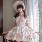 Design Concept:
Step into a world of sweet elegance with this Sweet Lolita pink JSK dress. Featuring a sleeveless design, layered ruffles, delicate bows, and intricate lace detailing, it radiates a charming and princess-like aesthetic. Enhanced with elegant and romantic touches, the flowing silhouette creates a graceful and dreamy look, perfect for tea parties, photoshoots, or themed gatherings. Comfortable yet visually enchanting, this dress brings a touch of fairy-tale magic to any Lolita wardrobe, making