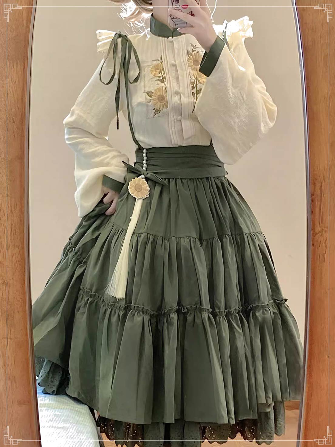 cottagecore Qi Lolita Outfit
