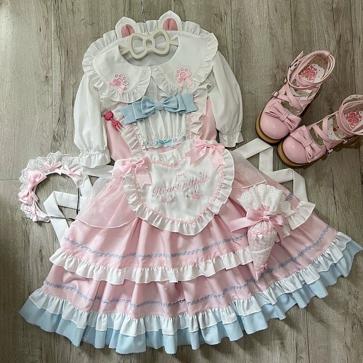 Sugar Cat Ear Tale Sweet Lolita Jumper Dress Suspender Dress