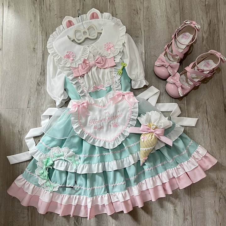 Sugar Cat Ear Tale Sweet Lolita Jumper Dress Suspender Dress