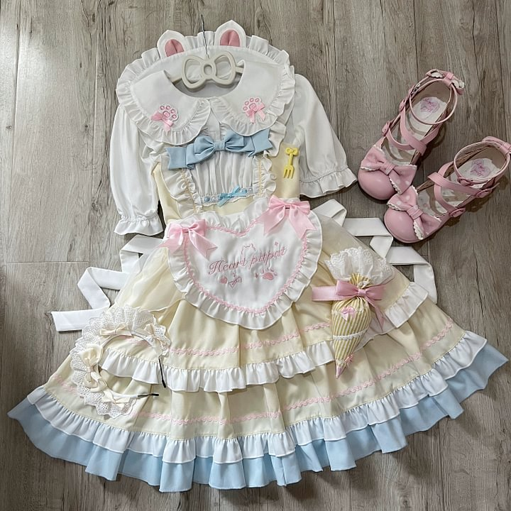 Sugar Cat Ear Tale Sweet Lolita Jumper Dress Suspender Dress