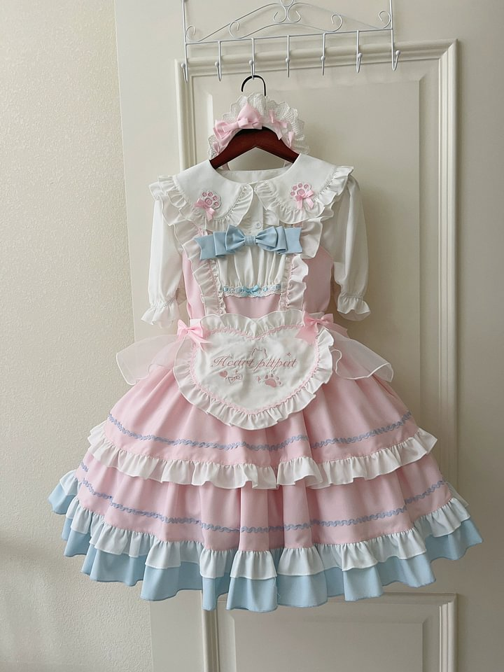 Sugar Cat Ear Tale Sweet Lolita Jumper Dress Suspender Dress