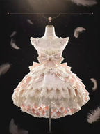 Hime Lolita Flower Marriage Dress Suspender Daily Trailing Birthday Party