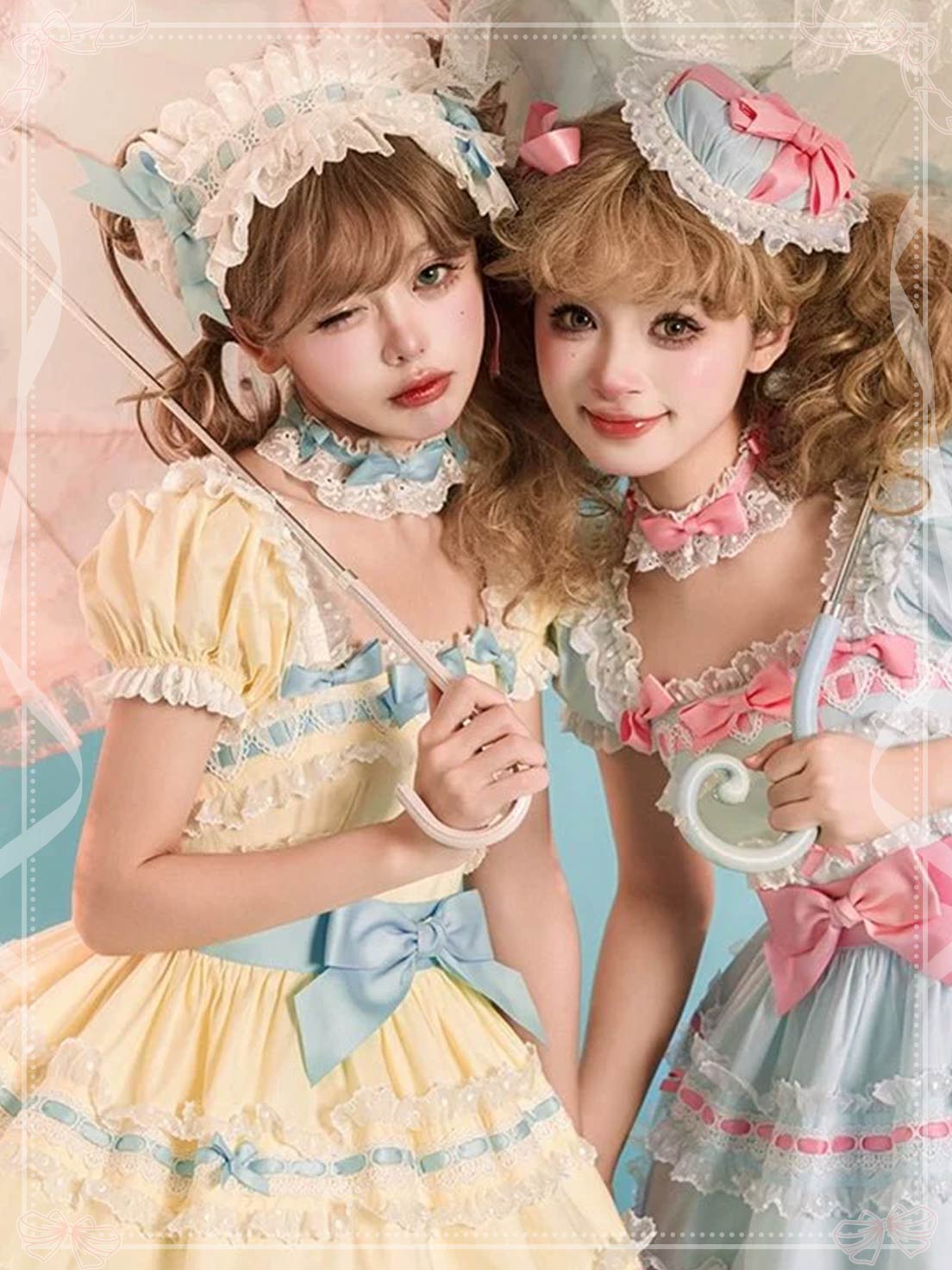 Sweet Light Yellow Spring Summer JSK Lolita Dress Layer Cake Skirt