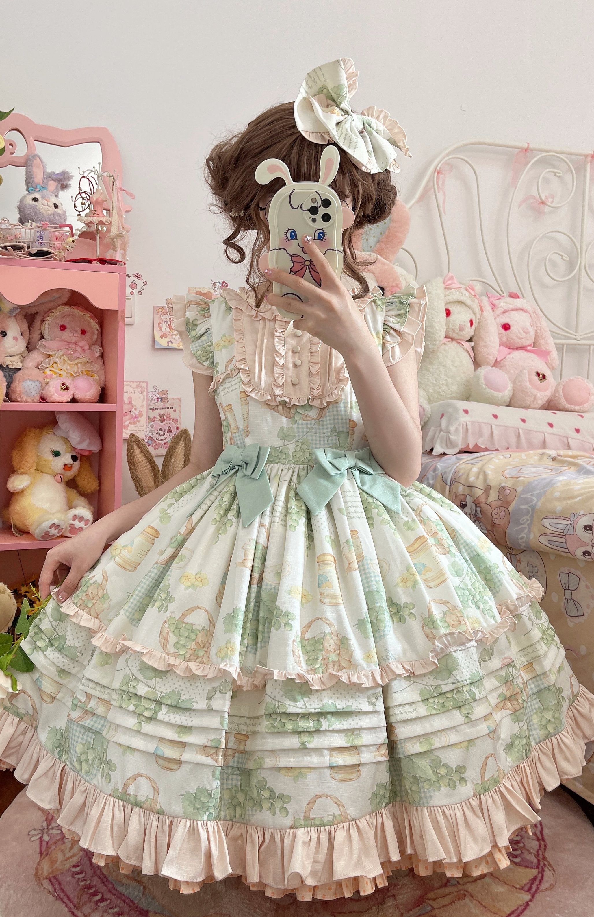 Sweet Lolita Clothes Green Rustic Skirt Lolita Everyday Summer Birthday Party Lolita Dress