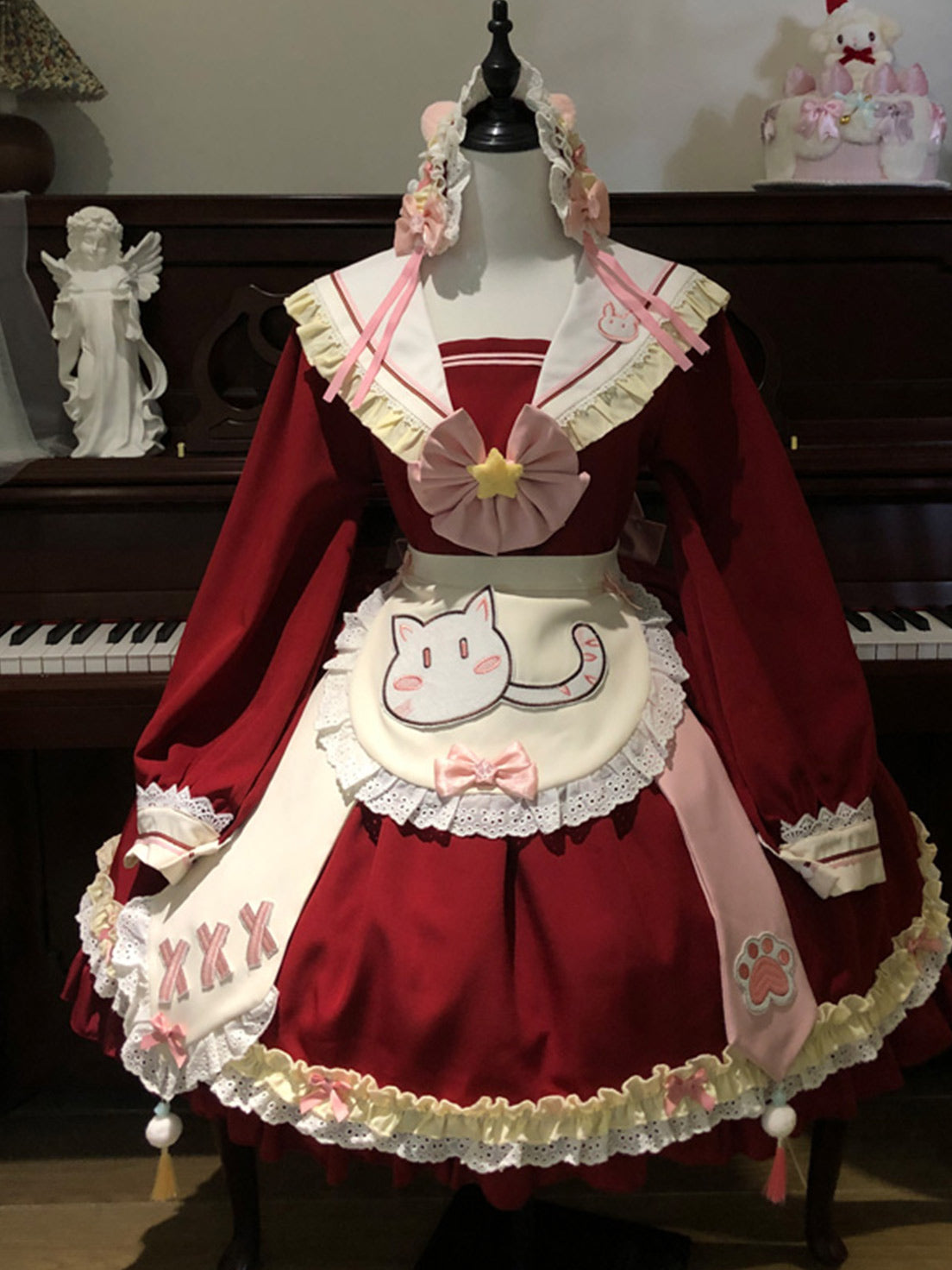 Sweet Lolita Cute Long Sleeve OP Dress