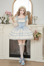 Design Concept:
Step into timeless charm with this Sweet Lolita ivory mini dress, featuring a delicate square neckline and puff sleeves for a graceful, doll-like silhouette. The layered ruffles add a touch of sweetness, while the built-in corset design enhances shape and elegance. Crafted with soft lace and refined details, this short dress captures the essence of Lolita fashion, making it ideal for tea parties, photoshoots, or everyday fairytale styling. Its ivory shade adds a classic and versatile touch, 