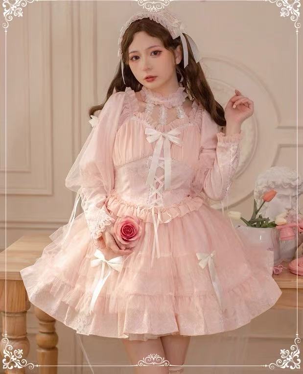 Design Concept:
Enhance your Lolita wardrobe with this Sweet Lolita JSK dress available in black and pink. Featuring a high-waist design, delicate ruffles, and a charming bow accent, it creates a graceful and sweet silhouette. The soft, lightweight fabric ensures comfort while maintaining an elegant look. Perfect for tea parties, photoshoots, or daily coordinates, this dress combines classic Lolita charm with a playful, feminine touch.