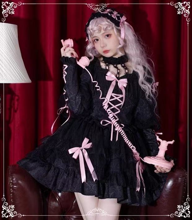 Design Concept:
Enhance your Lolita wardrobe with this Sweet Lolita JSK dress available in black and pink. Featuring a high-waist design, delicate ruffles, and a charming bow accent, it creates a graceful and sweet silhouette. The soft, lightweight fabric ensures comfort while maintaining an elegant look. Perfect for tea parties, photoshoots, or daily coordinates, this dress combines classic Lolita charm with a playful, feminine touch.
