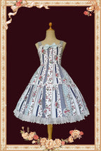 Design Concept:
Capture a playful and sweet aesthetic with this Sweet Lolita dress in a soft light blue hue. Featuring a strawberry check print, sleeveless design, ruffled hem, and a charming bow at the neckline, it exudes youthful elegance. The lightweight fabric and flowing silhouette ensure comfort while maintaining a delicate, refined look. Perfect for tea parties, casual outings, or themed gatherings, this dress adds a whimsical touch to any Lolita wardrobe.