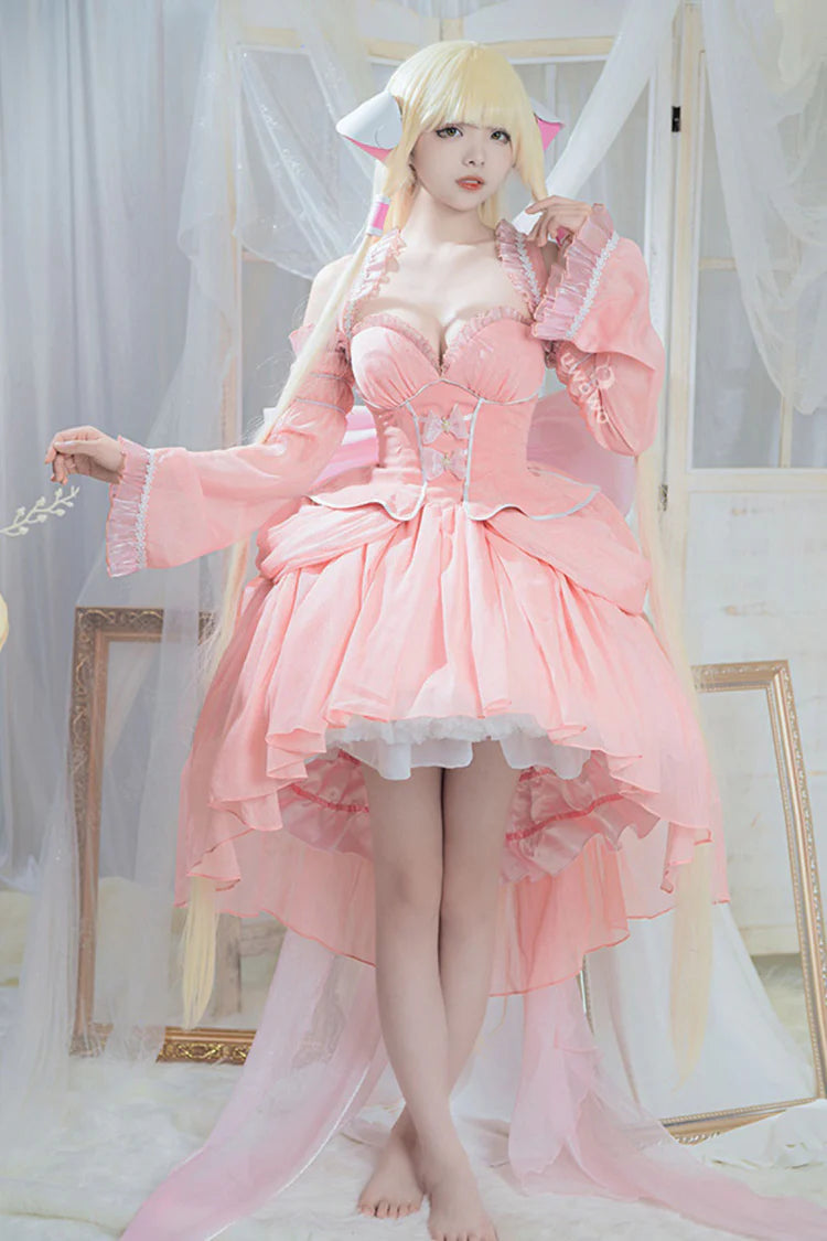 Design Concept:
Step into a fairytale dream with this Sweet Lolita pink JSK dress. Crafted from soft fabric and adorned with delicate lace, playful bows, and princess-inspired details, it radiates sweetness and elegance. The flattering silhouette and layered design create a charming, doll-like effect that captures the essence of classic Lolita style. Perfect for tea parties, conventions, photo shoots, or daily princess coordinates, this dress brings a whimsical touch to any wardrobe, making every moment fee