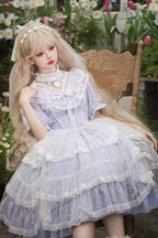 Design Concept:
Step into regal elegance with this Sweet Lolita purple OP dress. Crafted from layered jacquard fabric, it features delicate bows and a graceful silhouette that embodies both sweetness and sophistication. The multi-layer design adds volume and movement, while intricate detailing enhances its princess-like charm. Perfect for tea parties, photoshoots, or special gatherings, this dress offers a timeless fairytale aesthetic that completes any Lolita wardrobe with enchanting beauty.