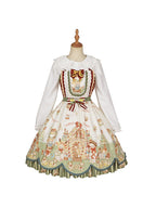Sweet Lolita Red JSK Bethlehem Star OP Christmas Dress Cute Lolita Outfit