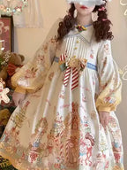 Sweet Lolita Red JSK Bethlehem Star OP Christmas Dress Cute Lolita Outfit