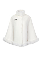 Lolita Coats Red Plaid Christmas Cape for Winter and New Year