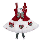 Sweet Lolita Set White Red Accent Outfit Top with Dress Christmas New Year Winter Style