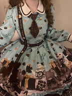 Tea Party Fashion Chocolate Dress Sweet Lolita Dramatic Bear Themed Cake Dress