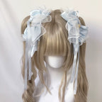 Lolita Accessories Headwear Sweet Hair Clips Ribbon Bow Lace Hair Accessories