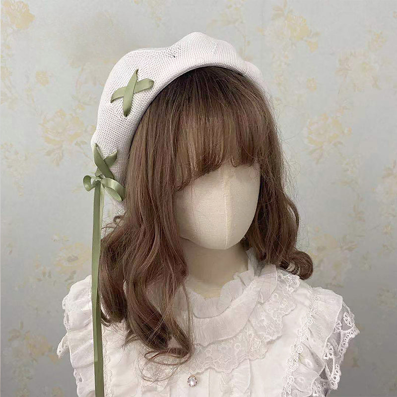 White Summer Thin Retro Daily Fashion Hat Female