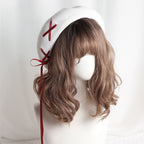 White Summer Thin Retro Daily Fashion Hat Female