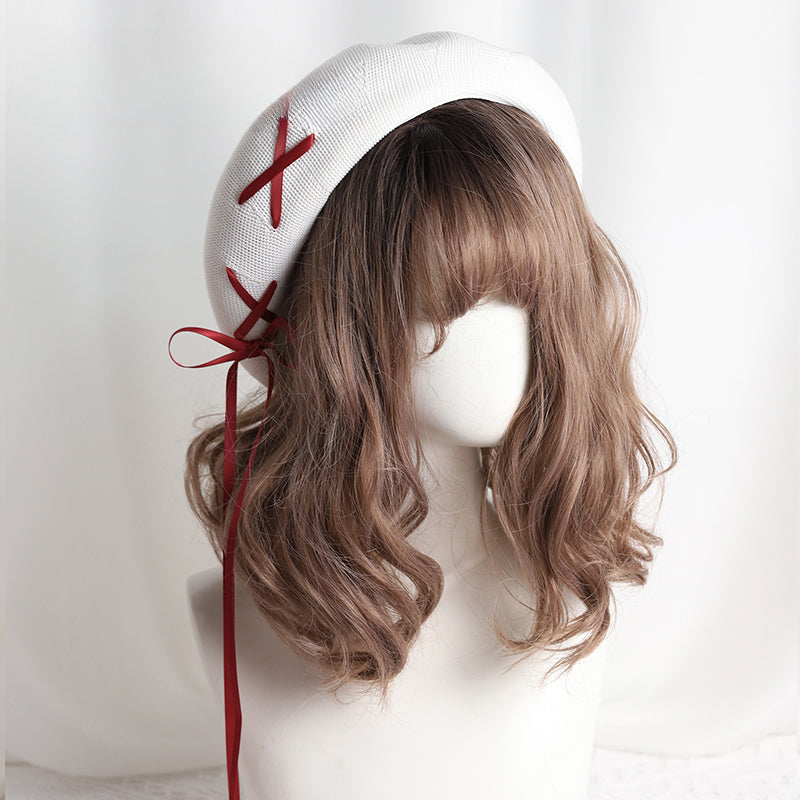 White Summer Thin Retro Daily Fashion Hat Female