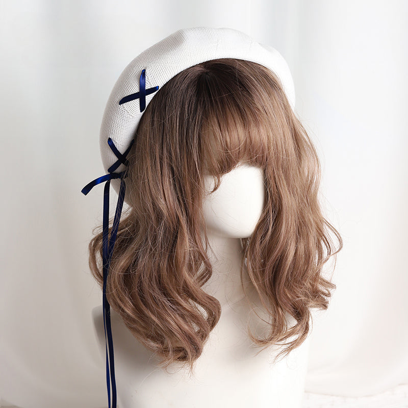 White Summer Thin Retro Daily Fashion Hat Female
